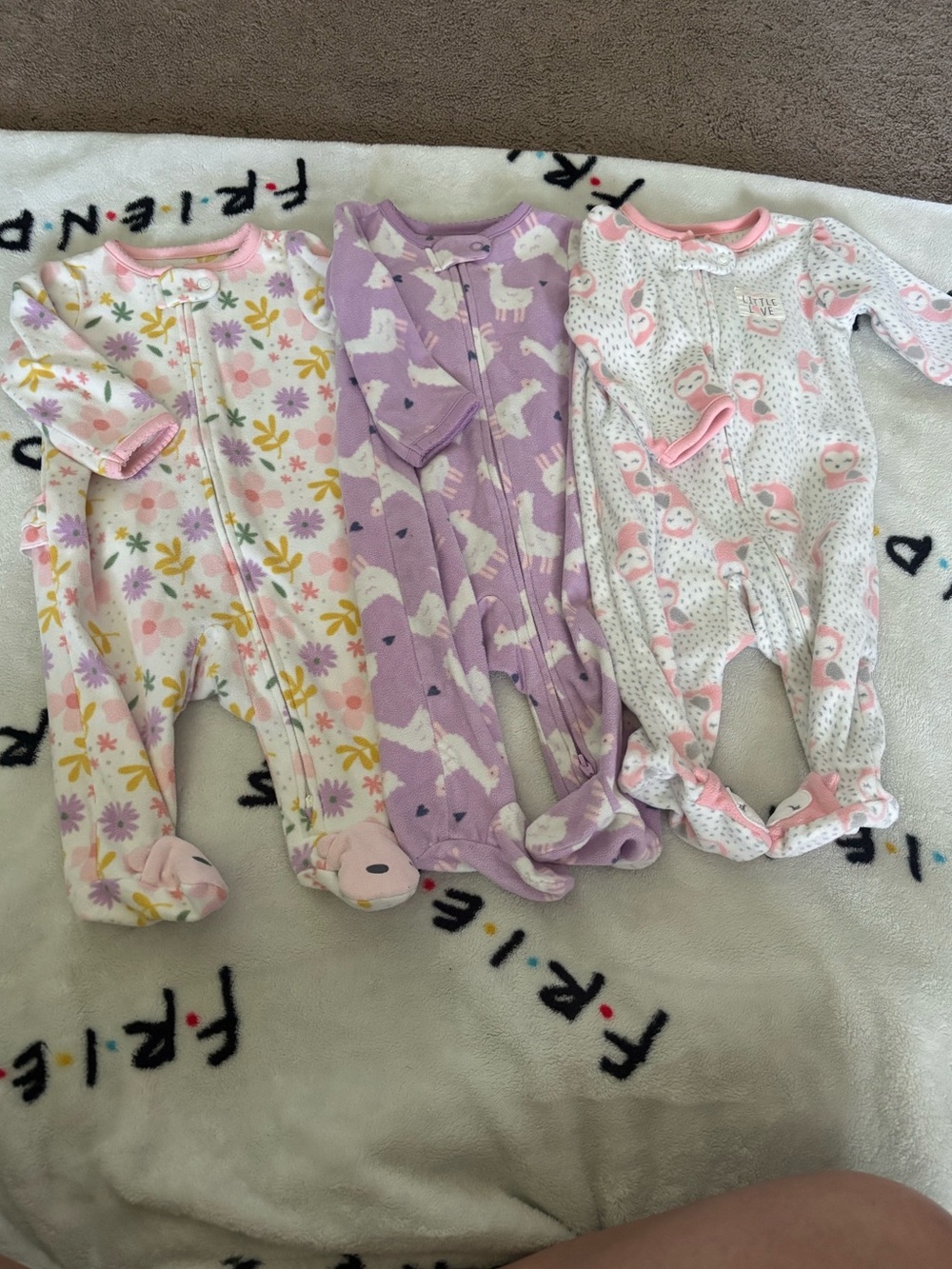 Carters 0-3 Fleece Sleep and Play